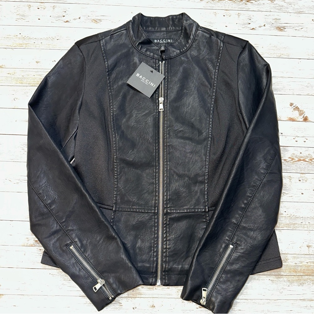 Baccini Black Jacket with Silver Accents